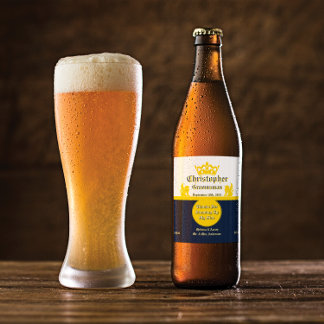 Customise Wedding Reception Best Man Groom Etc Beer Bottle Label
