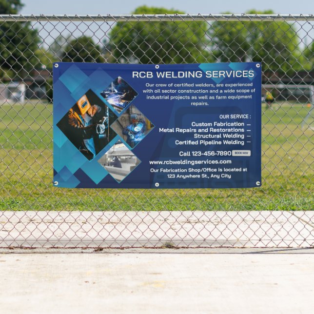 Customise Welding Contractor Services Business Banner (Insitu)