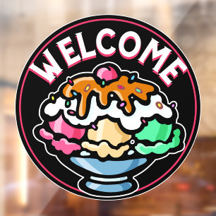 Customise Whimsical Ice Cream Business Welcome