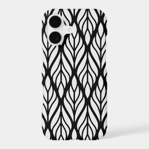 Customise White Leaf Pattern