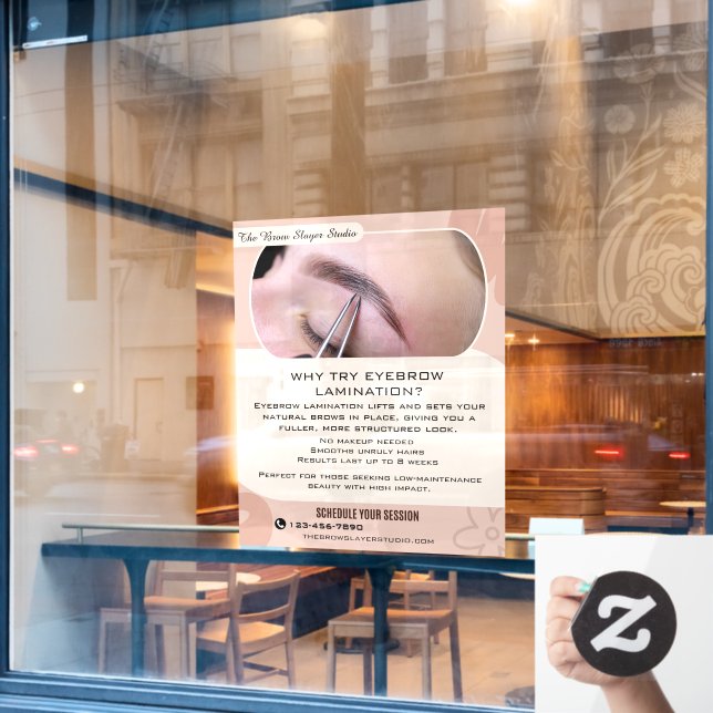Customise Why Eyebrow Laminating Studio Service (Cafe Window)