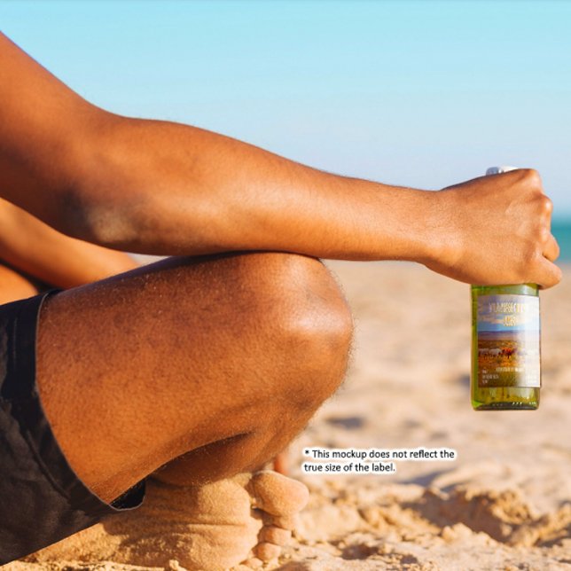 Customise Wild Horses Western Plains Detailed Beer Bottle Label (Creator Uploaded)