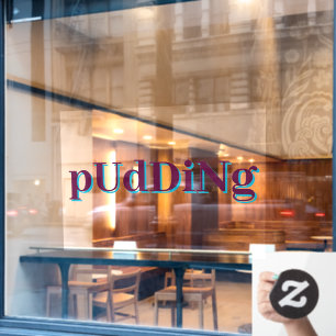 Customise Window / Door Cling - Pudding Design