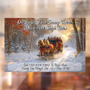 Customise Winter Wonderland Snow Sleigh Ride Promo