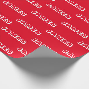 Customise with Name, Text, Birthday Gift Wrapping Paper