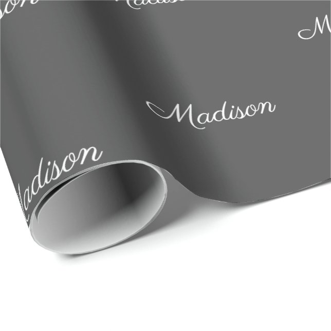 Customise with Name, Text, Birthday Gift Wrapping Paper (Roll Corner)