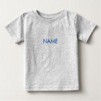 Customise with name, text minimalist blue letters