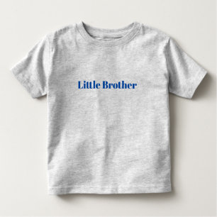 Customise with name text minimalist Little Brother Toddler T-Shirt