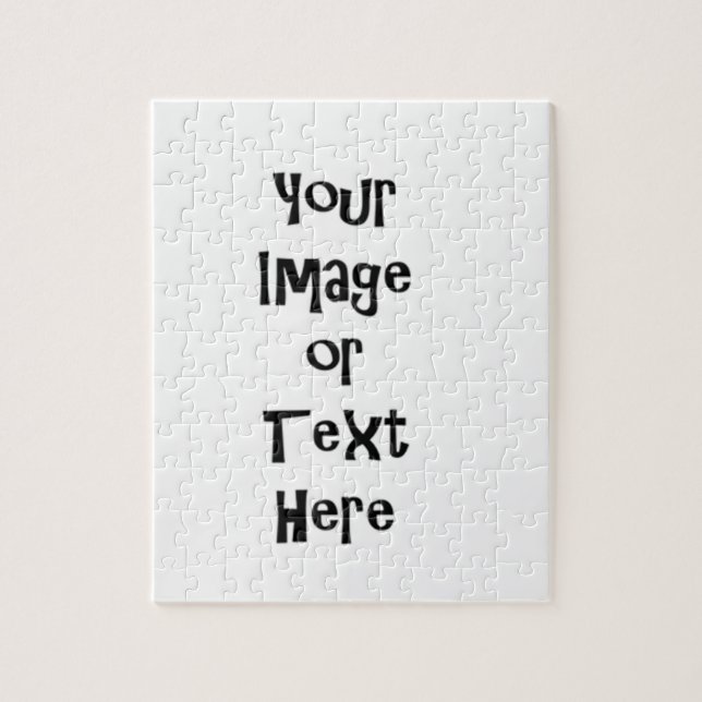 Customise with personalised pictures and text jigsaw puzzle (Vertical)