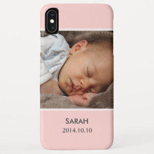 Customise with Your Girl Baby Photo - Pink Stylish Case-Mate iPhone Case