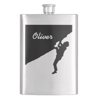 customise with your name bouldering flask