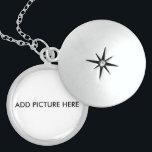 Customise  With your Picture sterling silver Locket Necklace<br><div class="desc">Style, Individualise & Personalise almost anything that comes mind. Customise your whole world With A Wide Variety of Unique Zazzle Products to Choose from. Find Or Create those one-of-a-kind gifts you just cant find anywhere else. Specialising in Unique Customisable Apparel & Unique Home Decor and much more. Inspired by the...</div>