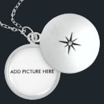 Customise  With your Picture sterling silver Locket Necklace<br><div class="desc">Style, Individualise & Personalise almost anything that comes mind. Customise your whole world With A Wide Variety of Unique Zazzle Products to Choose from. Find Or Create those one-of-a-kind gifts you just cant find anywhere else. Specialising in Unique Customisable Apparel & Unique Home Decor and much more. Inspired by the...</div>