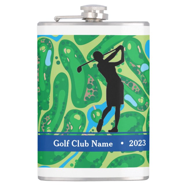 Customise Women's "Birdie Juice" Bottle Hip Flask (Front)