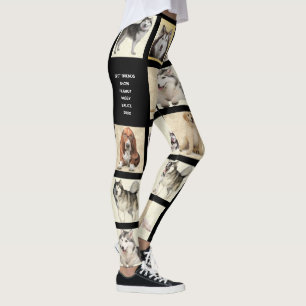 Customise Your 9 Photo Template Pets Dog Leggings