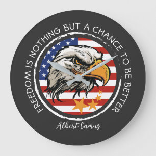 Customise your American Eagle design Large Clock