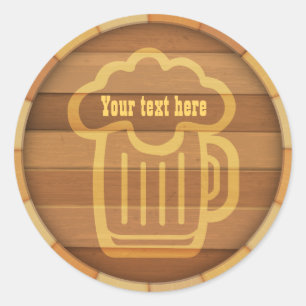 Customise Your Beer Classic Round Sticker