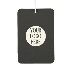 Customise Your Black White company logo Car Air Freshener