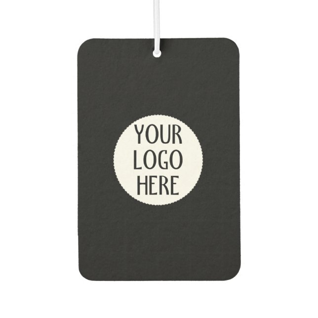 Customise Your Black White company logo Car Air Freshener (Front)