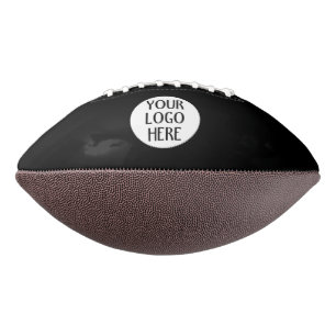 Customise Your Black White company logo Football
