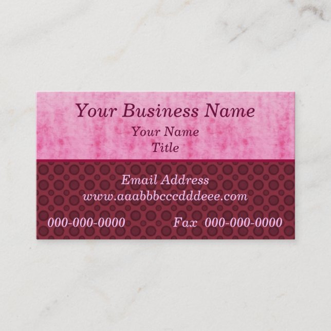 Customise Your Business Card (Front)