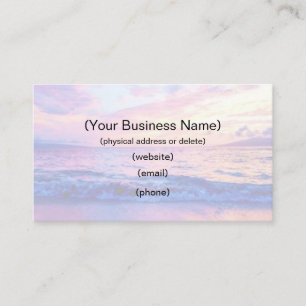 Customise Your Business Card Maui Sunset