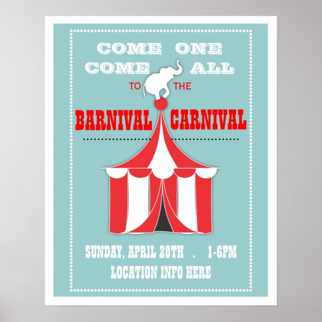 Customise Your Carnival Event Poster (Front)