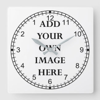 customise your crazy reverse square wall clock