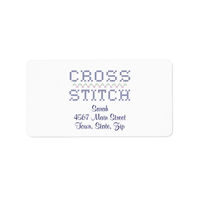 Customise Your Cross Stitch Label (Front)