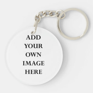 customise your double sided circle keychain