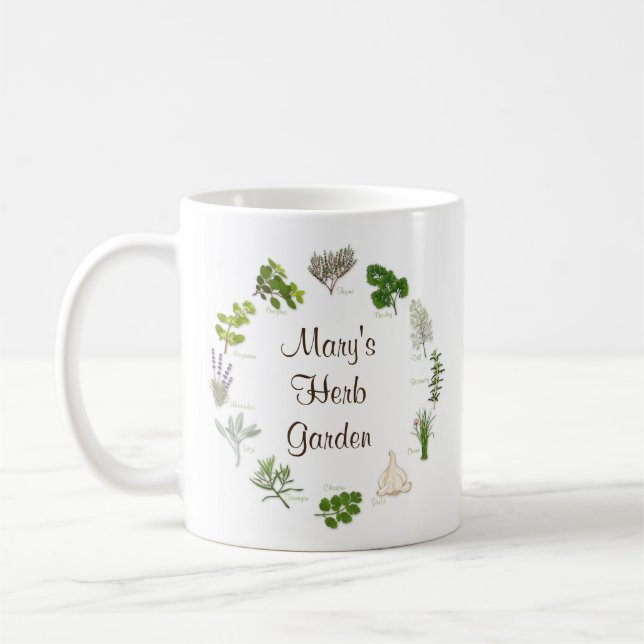 Customise Your Herb Garden Mug (Left)