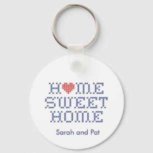 Customise Your Home Sweet Home Key Ring
