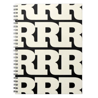 Customise Your Letter, Bold Monogram Pattern  Notebook