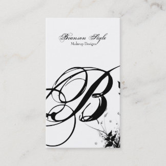 customise your monogram business card
