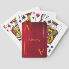 Customise your Name and Initial Playing Cards