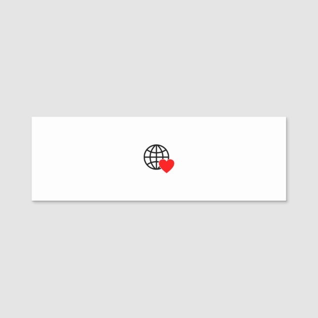 Customise Your Nametag Today! Name Tag (Front)