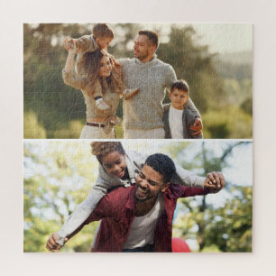 Customise Your Own 2 Photo Collage Jigsaw Puzzle