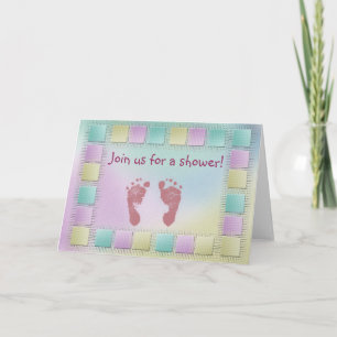 Customise your own baby shower card