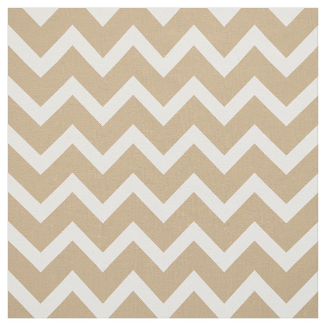 Customise your own beige white chevron pattern fabric (Swatch)