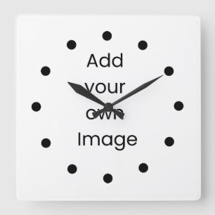Customise Your Own (Black Dots) Wall Clock