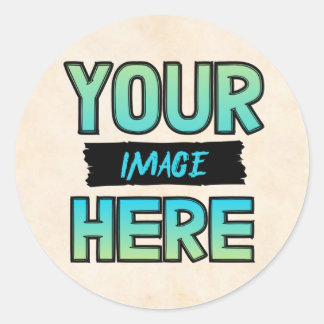 Customise Your Own Classic Round Stickers !