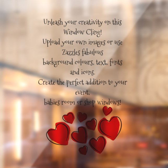 Customise Your Own Decal or Window Cling (Sheet 2)