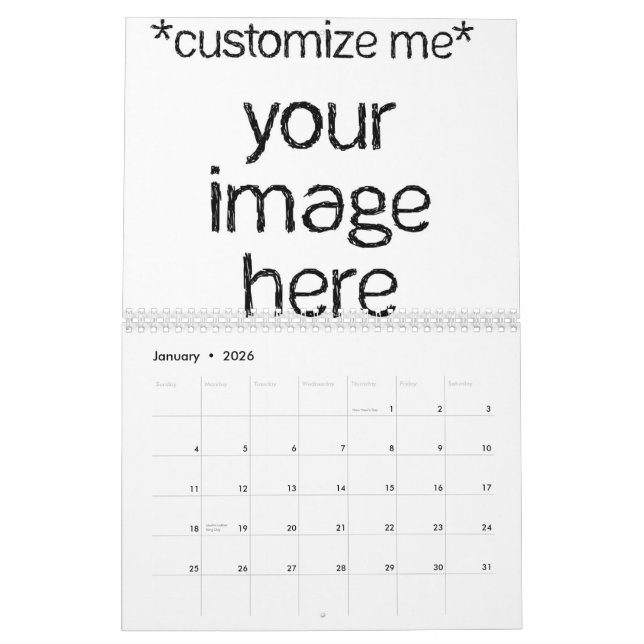 Customise Your Own Design Calendar (Jan 2026)
