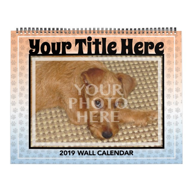 Customise Your Own Dog or Cat Pet Calendar (Cover)