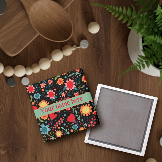 Customise your Own Fun Floral Inspirivity Magnet (Creator Uploaded)