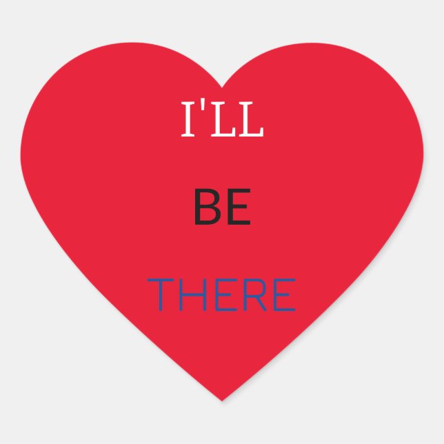 Customise Your Own  Heart Sticker (Front)