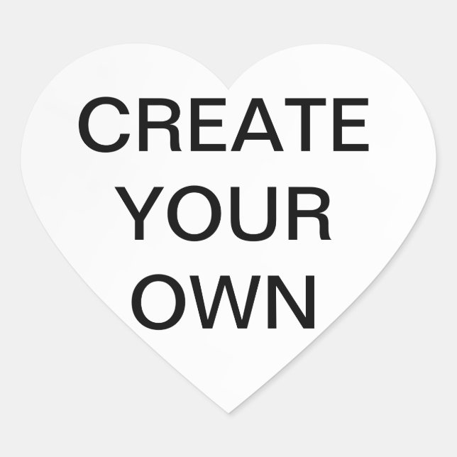 Customise your own heart sticker (Front)