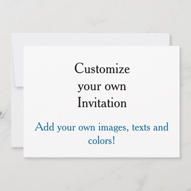 Customise your own Invitation! Invitation (Front)