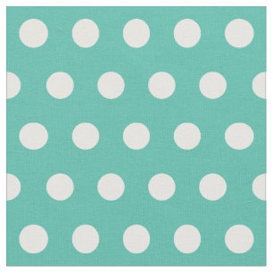 Customise your own polka dots pattern in green fabric