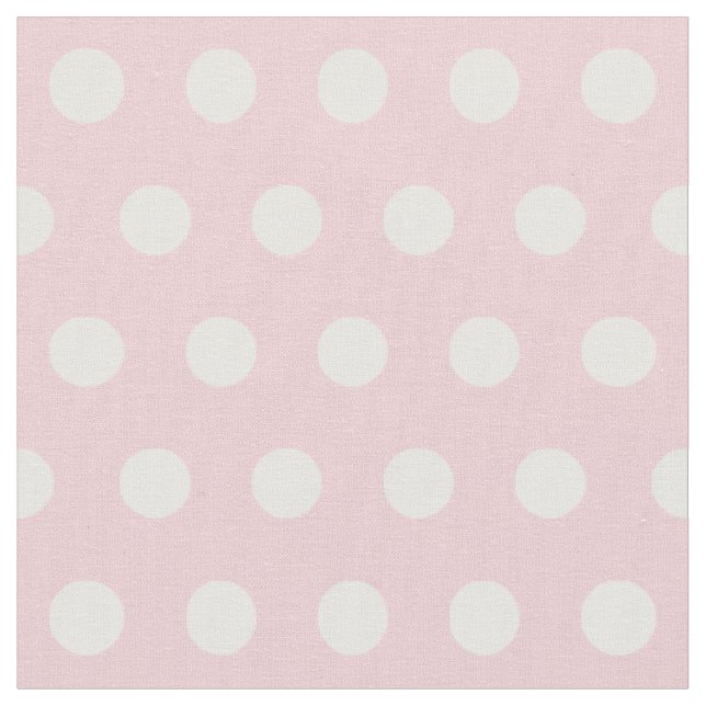 Customise your own polka dots pattern in pink fabric (Close Up)